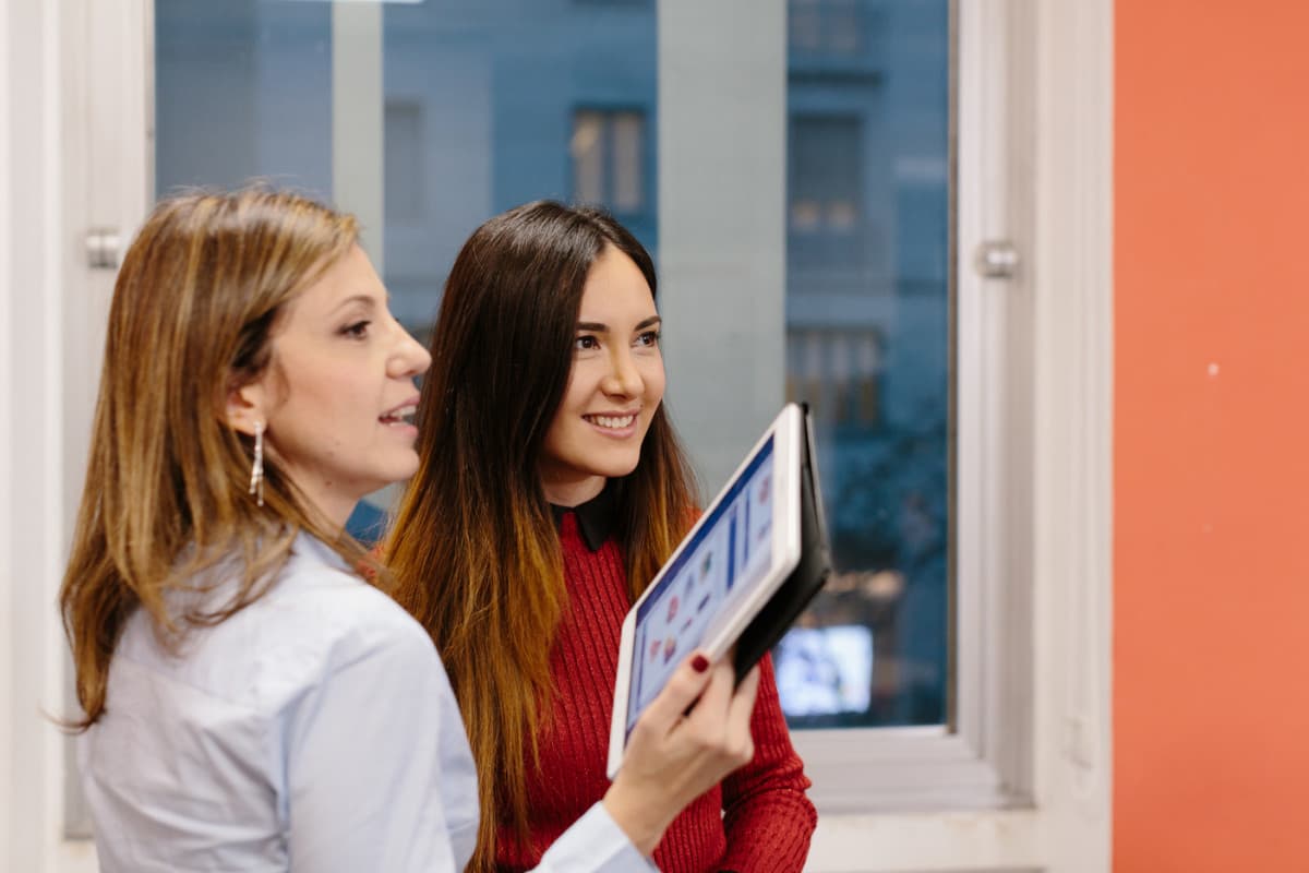 Wall Street English students in a social learning session
